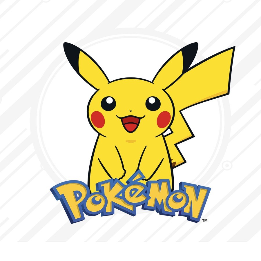 Pikachu and Pokémon logo